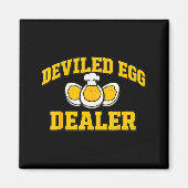 Funny Thanksgiving Fathers Day Retro Deviled Egg E Magneet (Voorkant)