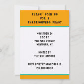Funny Thanksgiving Feest Uitnodigingen (Achterkant)