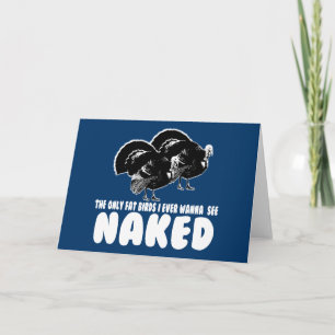 Funny thanksgiving feestdagen kaart