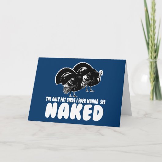 Funny Thanksgiving Feestdagen Kaart (Voorkant)