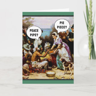 Funny Thanksgiving Feestdagen Kaart