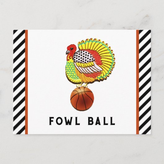 Funny Thanksgiving Feestdagenkaart (Voorkant)