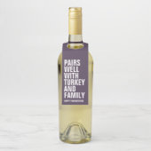 Funny Thanksgiving Flessenhanger (Op fles)