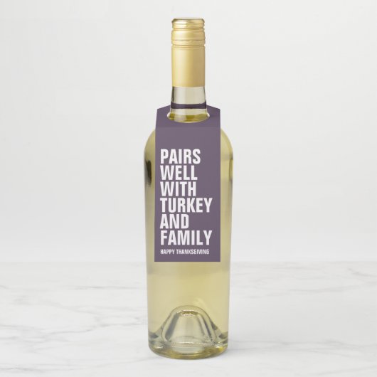 Funny Thanksgiving Flessenhanger (Op fles)