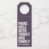 Funny Thanksgiving Flessenhanger (Voorkant)