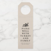 Funny Thanksgiving Flessenhanger (Voorkant)