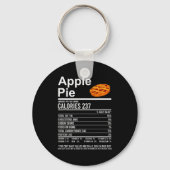 Funny Thanksgiving Food Apparel, E Nutrition Facts Sleutelhanger (Voorkant)