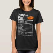 Funny Thanksgiving Food Apparel, E Nutrition Facts T-shirt (Voorkant)