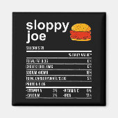 Funny Thanksgiving Food Apparel, Sloppy Joe Nutrit Magneet (Voorkant)