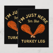 Funny Thanksgiving Food Ik ben hier voor de Turk. (Voorkant / Achterkant)