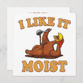 Funny Thanksgiving Foods Family Group Set I LIKE I Kaart (Voorkant / Achterkant)