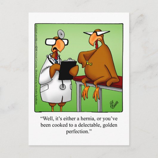 Funny Thanksgiving "Golden Perfection" Briefkaart (Voorkant)