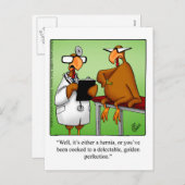 Funny Thanksgiving "Golden Perfection" Briefkaart (Voorkant / Achterkant)
