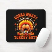 Funny Thanksgiving Guess What Turkey Butt Couples  Muismat (Met muis)