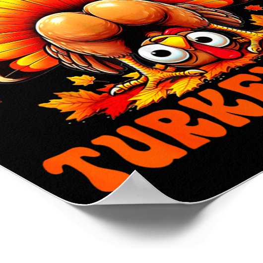 Funny Thanksgiving Guess What Turkey Butt Couples  Poster (Hoek)