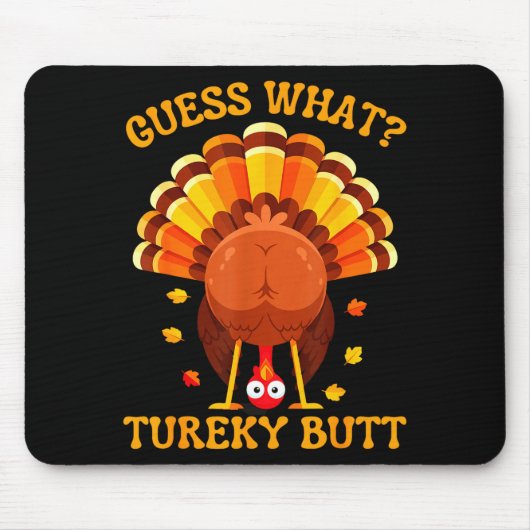Funny Thanksgiving Guess What Turkey Butt For Boys Muismat (Voorkant)