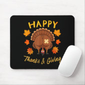Funny Thanksgiving Guess What Turkey Butt Muismat (Met muis)