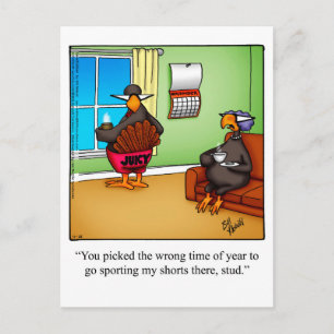 Funny Thanksgiving Holiday Briefkaart