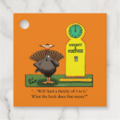Funny Thanksgiving Holiday Gift Labels (Voorkant)