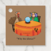 Funny Thanksgiving Holiday Gift Labels (Voorkant)