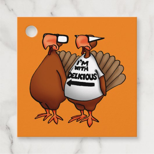 Funny Thanksgiving Holiday Gift Labels (Voorkant)