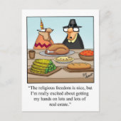 Funny Thanksgiving Humor Briefkaart (Voorkant)