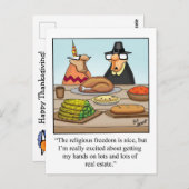 Funny Thanksgiving Humor Briefkaart (Voorkant / Achterkant)