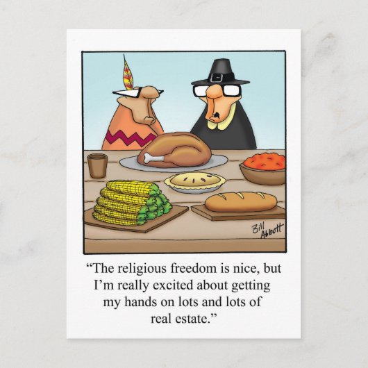 Funny Thanksgiving Humor Briefkaart (Voorkant)