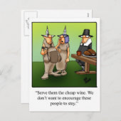 Funny Thanksgiving Humor Briefkaart (Voorkant / Achterkant)