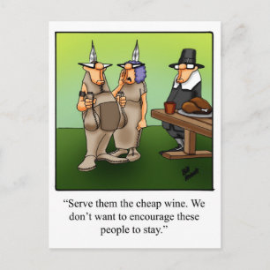 Funny Thanksgiving Humor Briefkaart