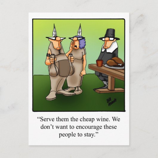 Funny Thanksgiving Humor Briefkaart (Voorkant)