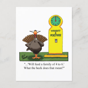 Funny Thanksgiving Humor Briefkaart