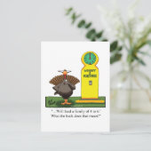 Funny Thanksgiving Humor Briefkaart (Staand voorkant)