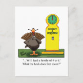 Funny Thanksgiving Humor Briefkaart (Voorkant)
