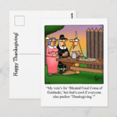 Funny Thanksgiving Humor Briefkaart (Voorkant / Achterkant)