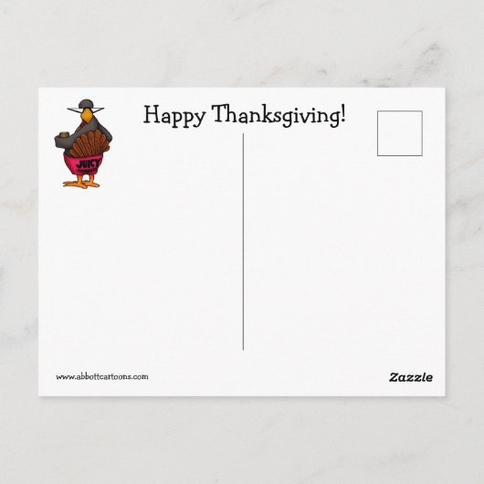 Funny Thanksgiving Humor Briefkaart (Achterkant)