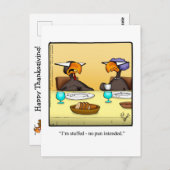 Funny Thanksgiving Humor Briefkaart (Voorkant / Achterkant)