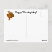 Funny Thanksgiving Humor Briefkaart (Achterkant)