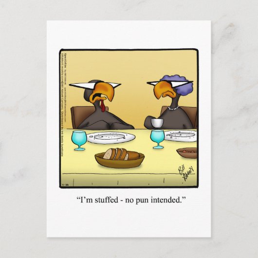 Funny Thanksgiving Humor Briefkaart (Voorkant)