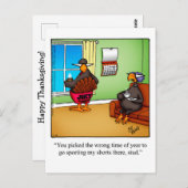 Funny Thanksgiving Humor Briefkaart (Voorkant / Achterkant)