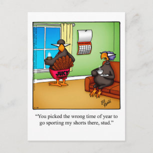 Funny Thanksgiving Humor Briefkaart