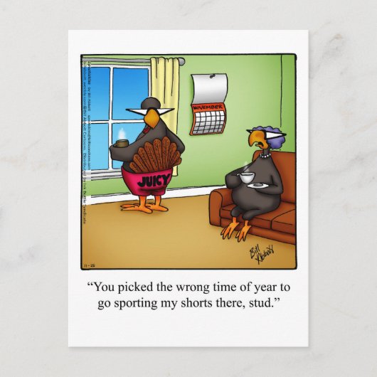 Funny Thanksgiving Humor Briefkaart (Voorkant)
