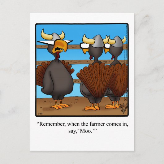 Funny Thanksgiving Humor Briefkaart (Voorkant)