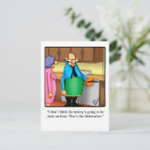 Funny Thanksgiving Humor Briefkaart (Staand voorkant)