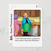 Funny Thanksgiving Humor Briefkaart (Voorkant / Achterkant)