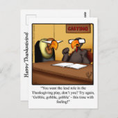 Funny Thanksgiving Humor Briefkaart (Voorkant / Achterkant)