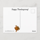 Funny Thanksgiving Humor Briefkaart (Achterkant)