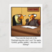 Funny Thanksgiving Humor Briefkaart (Voorkant)