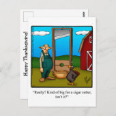 Funny Thanksgiving Humor Briefkaart (Voorkant / Achterkant)