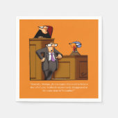 Funny Thanksgiving Humor Cocktail Napkins Servet (Voorkant)